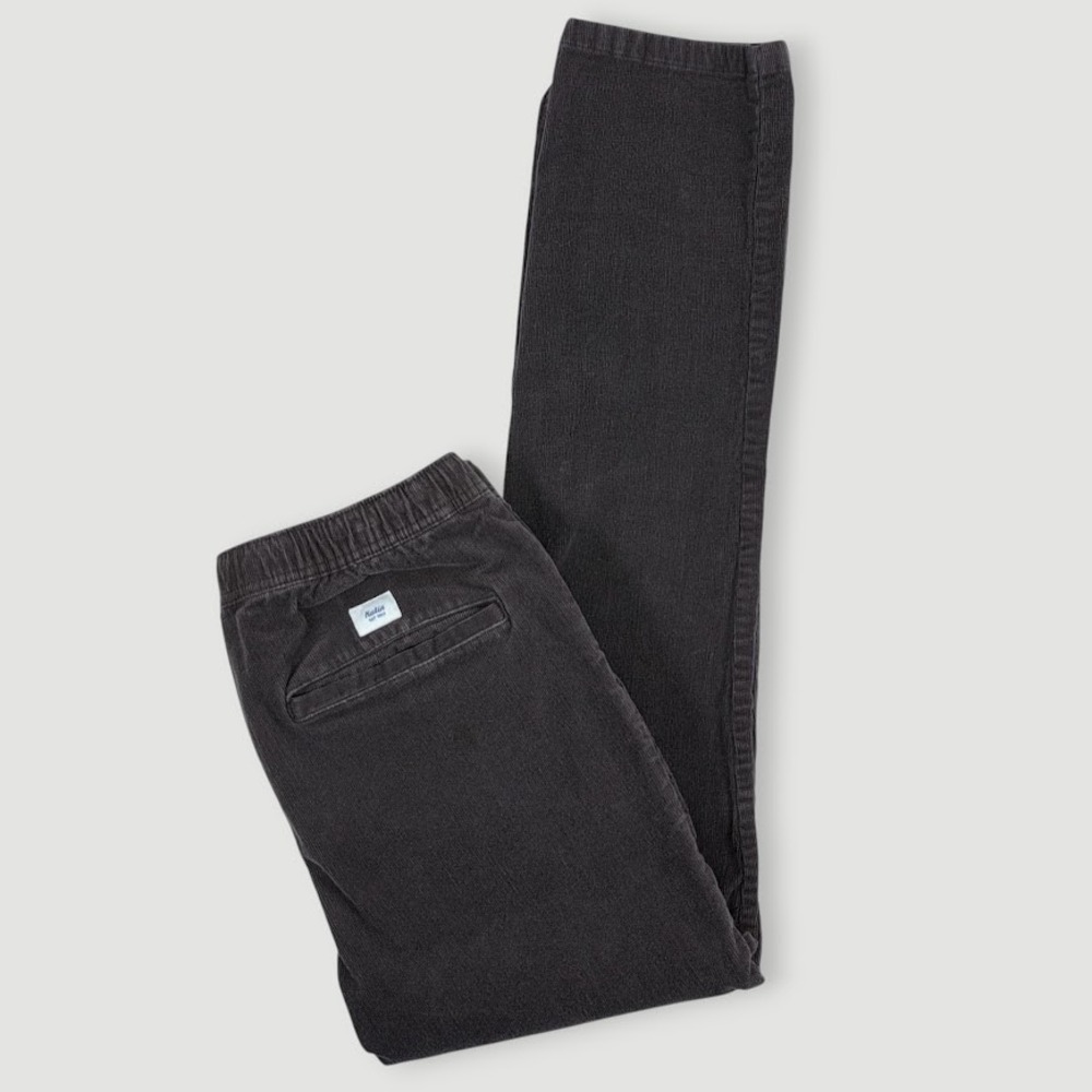Katin Pipeline Corduroy Pants Mens Medium‎ Black Elastic Drawstring Waist Casual